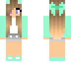 mint cat girl