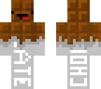 plain unwrappable derpy milk chocolate bar man