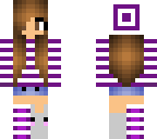 purple and white girl