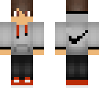 red and black nike boy