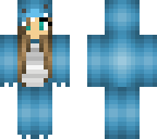 teal girl dino skin