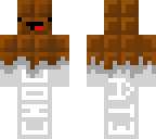 backwards plain minecraft choclate bar man