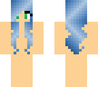 base with blue hair