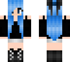 blue goth girl