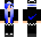 blue nike girl