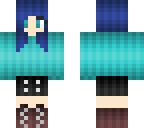 cute girl with blue hair fix again