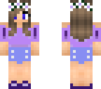 cute girl with purple shirt and jean shorts fixed