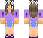 cute girl with purple shirt jean shorts edited