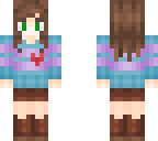 frisk with green eyes