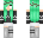 herobrine girl green