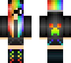 rainbow cat girl