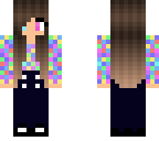 rainbow pixel girl