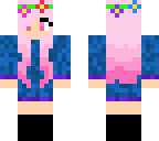 rose girl with a flower crown and dark outfit