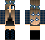 blue plaid girl dress