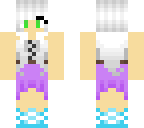 girl w white hair and dress