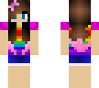 rainbow summer girl