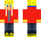 red jacket blonde guy