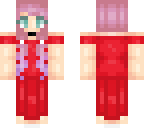 red summer prom dress