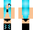 blue beach girl