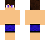 blue swimsuit