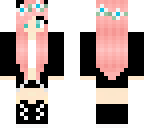 cute black and pink