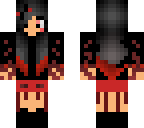 cute evil fire girl