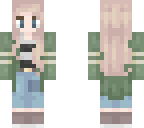 cute green average giirl
