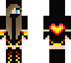 fire heart girl