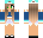 mint and blue teenage girl
