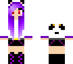 panda girl red eyes