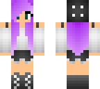 purple haired girl