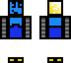 the blue pixeling