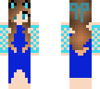 the girl with a blue dress