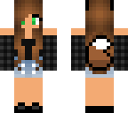 wolf girl with brown hair