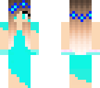 blue dress