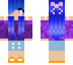 blue haired girl