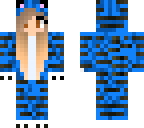 blue tiger onesie