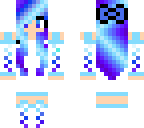 cool white n blue