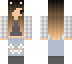 cute flannel girl skin