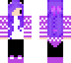 girl with purple hair