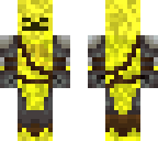 gold face man