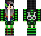 green emo girl original