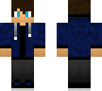 minecraft boy with blue jacket