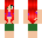 ariel human with green shorts