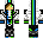 blue and green 
