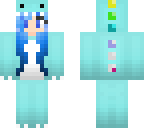 blue dino girl