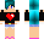 blue haired girl