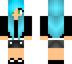 blue haired girl