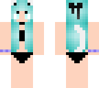 blue kitty in a swim suit