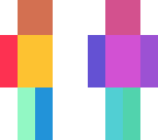 colorful minecraft person